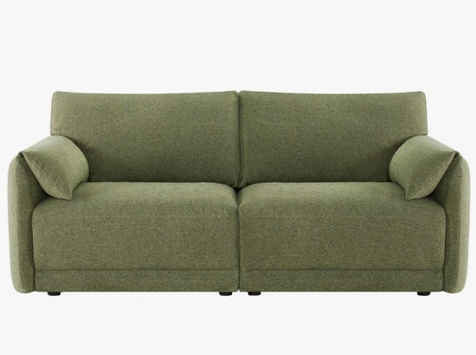 Brand New in Box Deandre 80.3'' Boucle 2-Piece Modular Sofa, Green (#283)