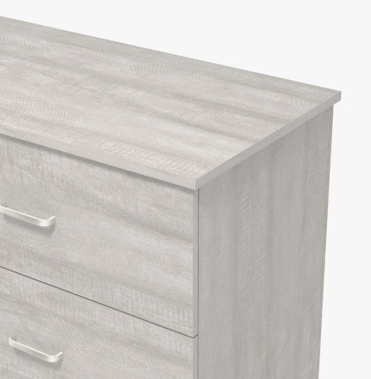 Brand New in Box 6-Drawer Double Dresser with Interlocking Drawers, Dusty Grey Oak (#285)
