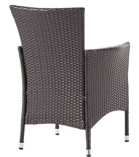 Brand New in Box 5-pc. Cushioned Circle Dining Set, Brown (#71)