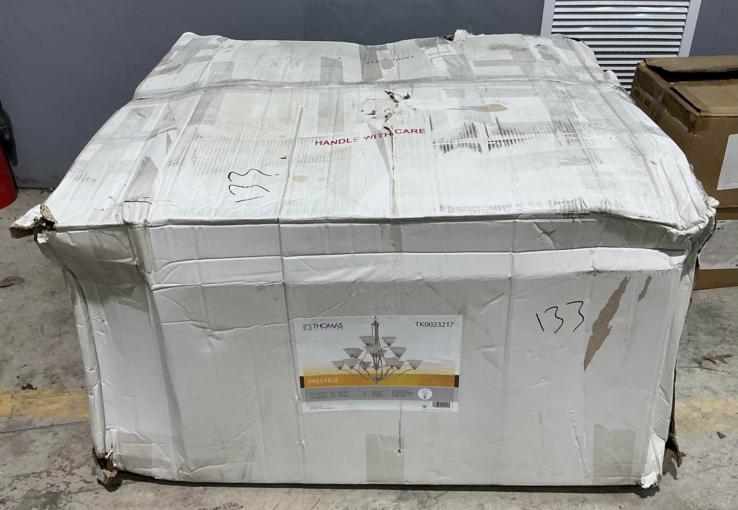 Brand New in Box Thomas Lighting Prestige 15-Light Chandelier in Brushed Nickel (#133)