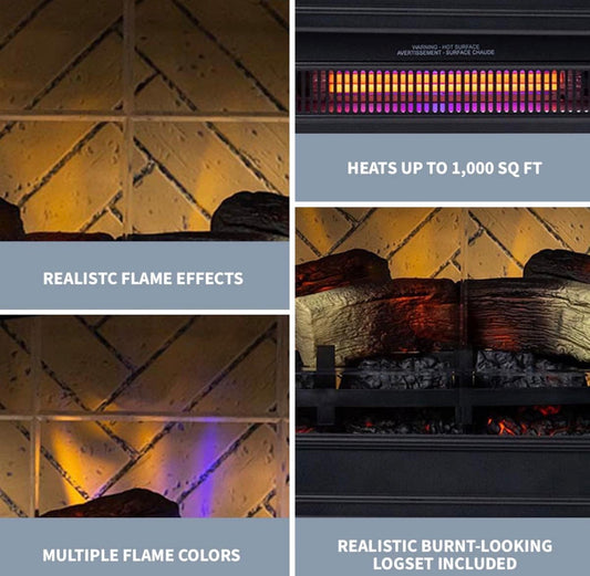 Brand New Country Living Infrared Freestanding Electric Fireplace Stove Heater (#141)