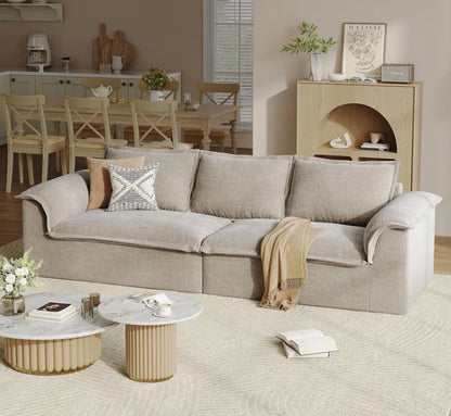 Brand New in Box Oversized Sofa with Extra Deep Seat, Corduroy Upholstered Floor Couch (#204)