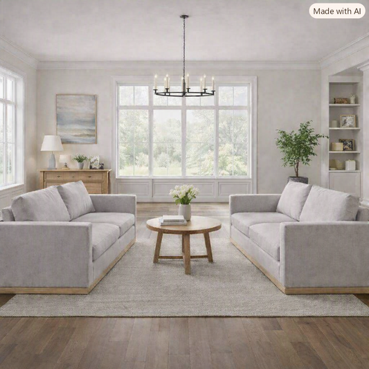 Brand New in Box Woodland Hills Modular Corner Sectional Chair Light Gray (Four Available) (#261)