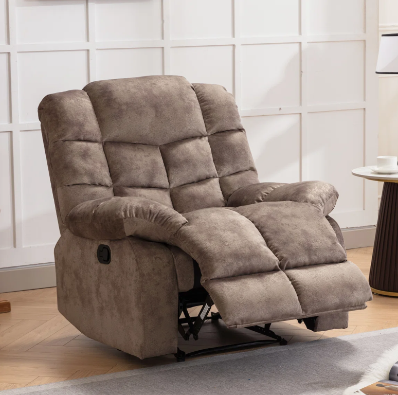 Brand New in Box 2 - Piece Overstuffed Soft Manual Reclining Living Room Set, Brown (#214)