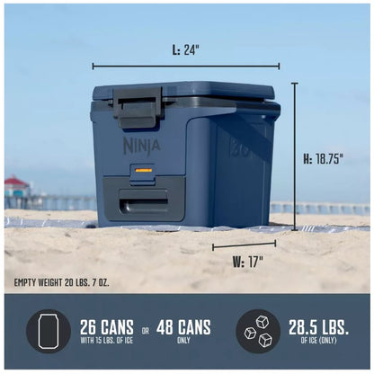 Brand New in Box Ninja FrostVault 30qt Hard Sided Cooler with Dry Zone