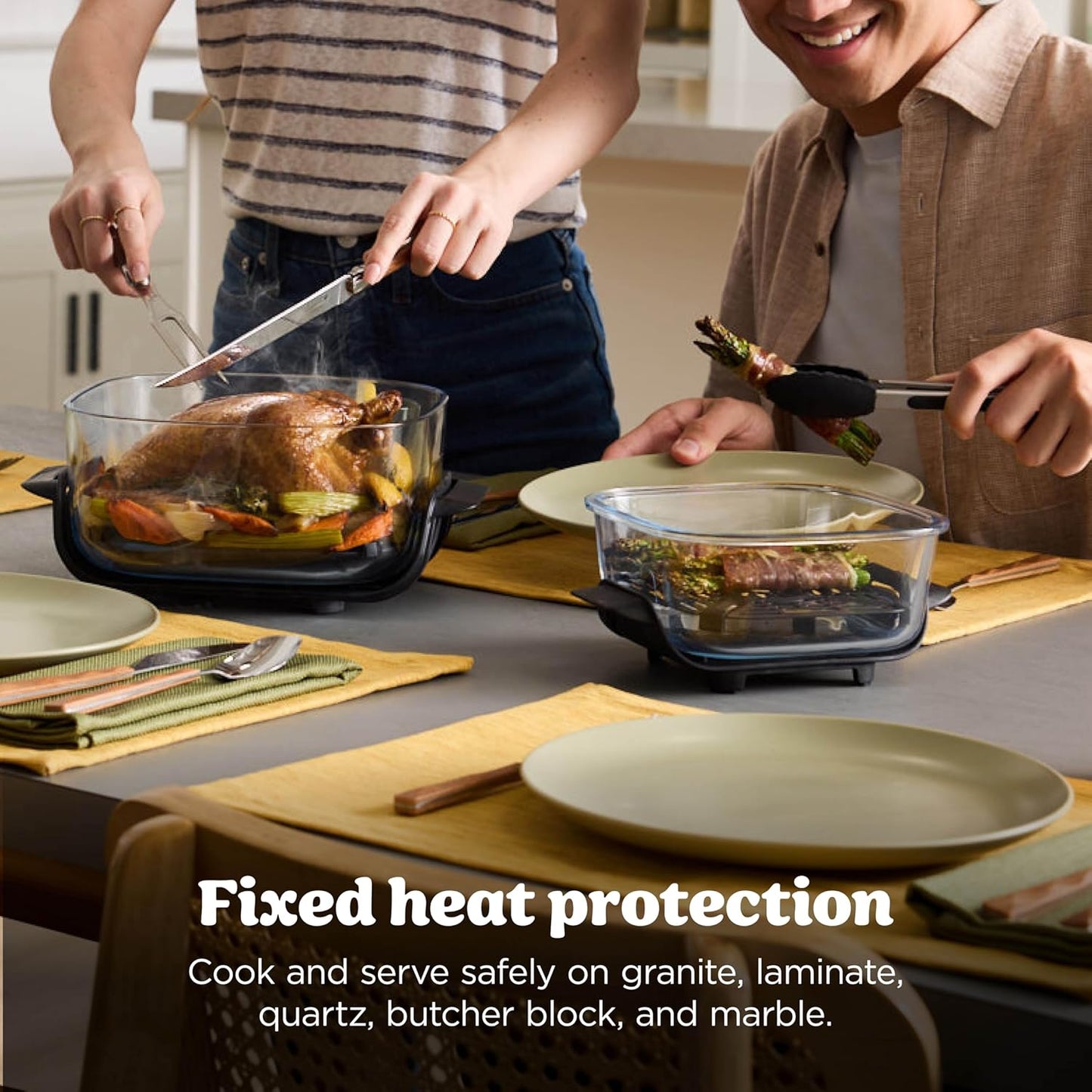 Brand New in Box Ninja Crispi 4 in 1 Glass Air Fryer with Containers & Dishwasher Safe (#218)