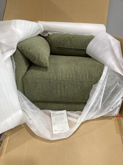 Brand New in Box Deandre 80.3'' Boucle 2-Piece Modular Sofa, Green (#283)