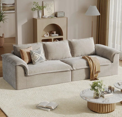 Brand New in Box Oversized Sofa with Extra Deep Seat, Corduroy Upholstered Floor Couch (#204)