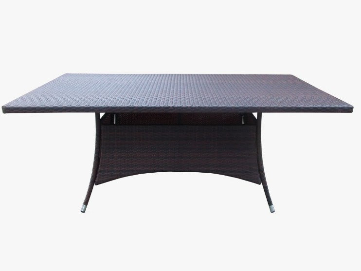 Brand New in Box Wicker Rectangle Dining Table, Brown (#287)