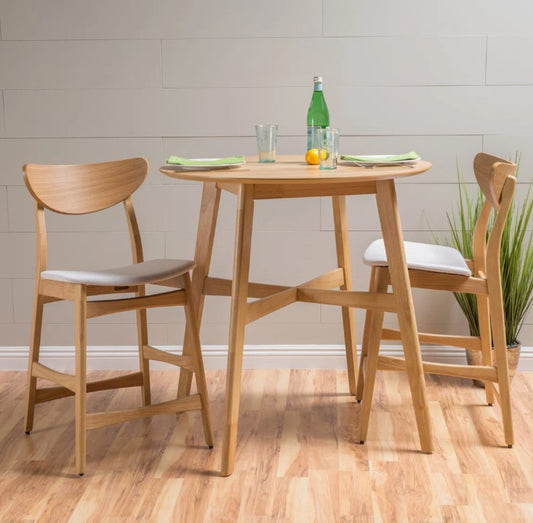 Brand New in Box Aerabella 2 - Person Four Leg Dining Set, Light Beige (#122)