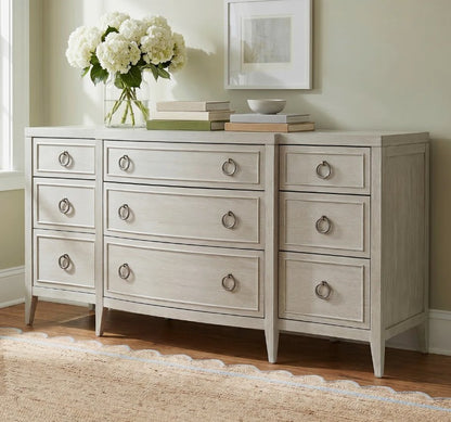 Brand New in Box Caterina 9-Drawer Dresser, White Oak, By Birch Lane (#213)