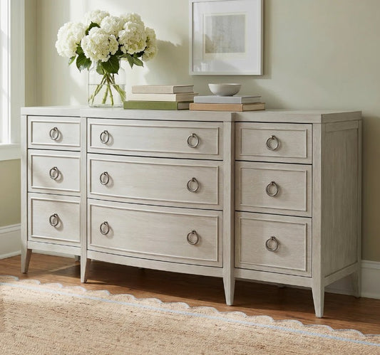 Brand New in Box Caterina 9-Drawer Dresser, White Oak, By Birch Lane (#213)