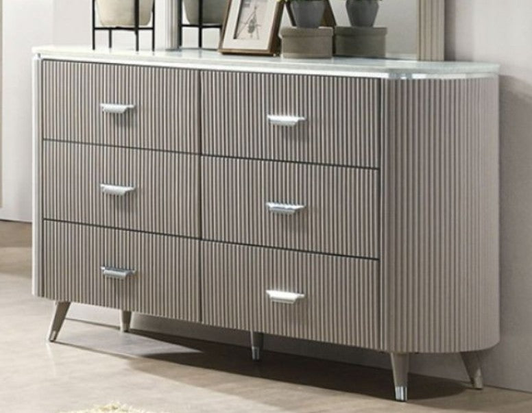 Brand New in Box Furniture of America Aldridge Dresser in Light Gray (#175)