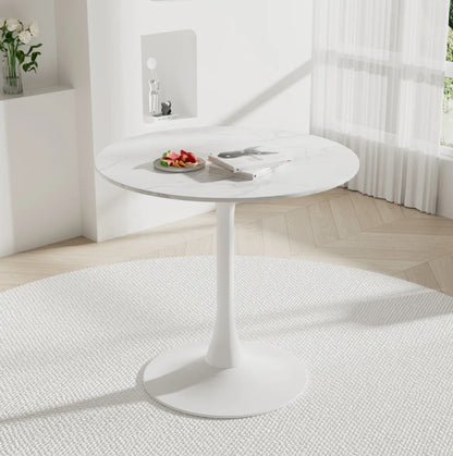 Brand New in Box Marble Dining Table Round Kitchen Pedestal Table, 31.5" (#295)