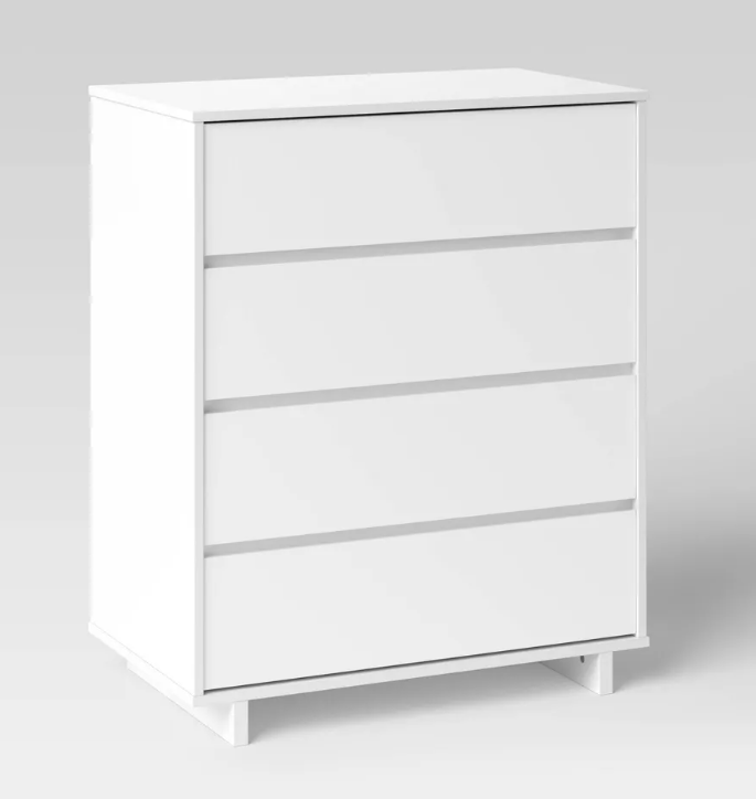 Brand New in Box Modern 4 Drawer Dresser Pure White (Three Available) (#252)