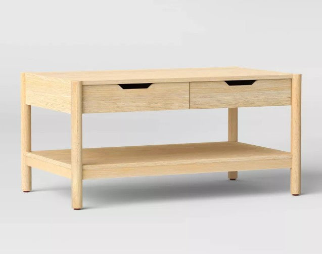 Brand New in Box Scandi Coffee Table With Drawers Natural (Five Available) (#265)