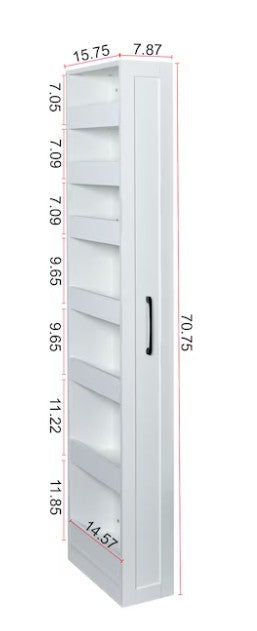 Brand New in Box 7 Tier multi-functional pull-out multi-tier storage Single-sided open shelf (#224)
