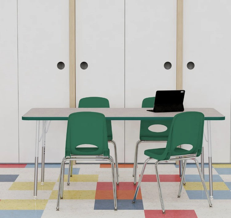Brand New in Box Stacking Classroom Chair ( Set of 6 ) (#282)