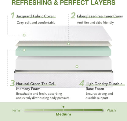 Brand New in Box Full Size Memory Foam Mattress, 10 Inch (#256)