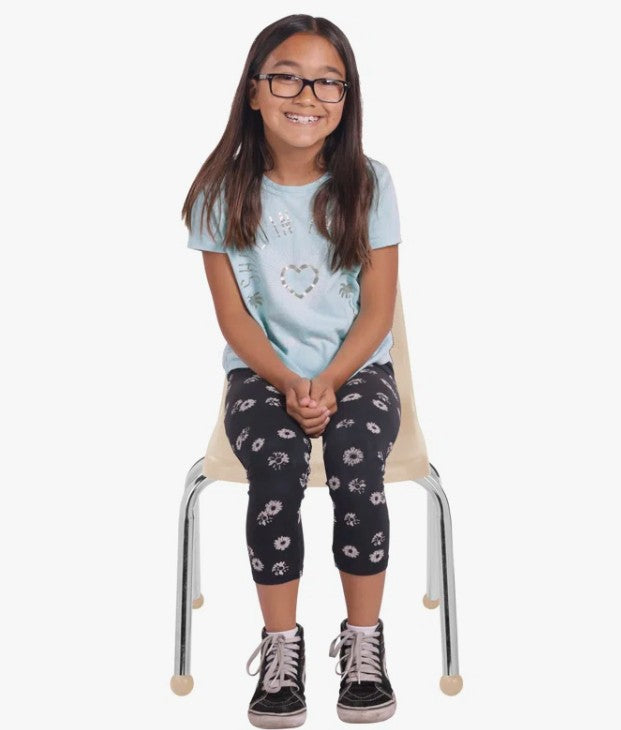 Brand New Stackable Classroom Chairs, Sand Color (#185) (Two sets of 6 Available, Priced per set)
