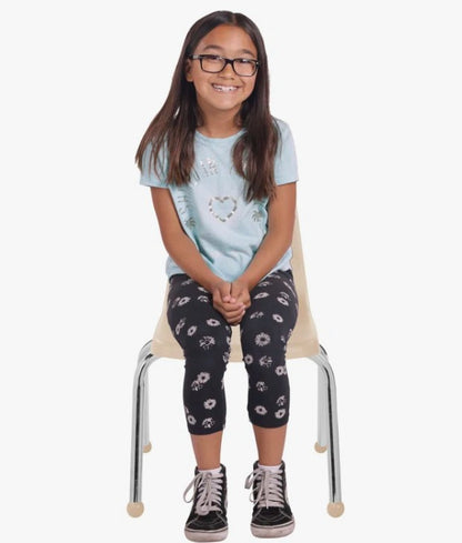 Brand New Stackable Classroom Chairs, Sand Color (#185) (Two sets of 6 Available, Priced per set)