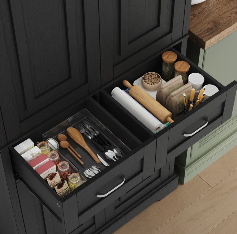 Brand New in Box 70.9 Inch Kitchen Pantry, Black (#219)