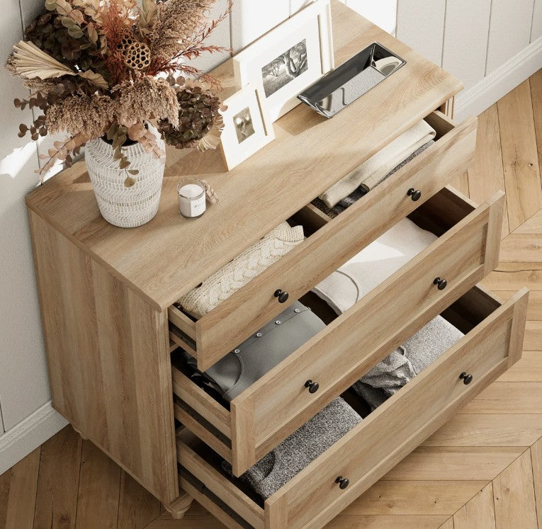 Brand New in Box 3 Drawer Dresser for Bedroom, With Wide Chest of Drawers (#281)
