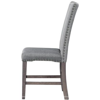 Brand New in Box Set of Four Mid-Century Solid Wood Dining Chairs (#159)