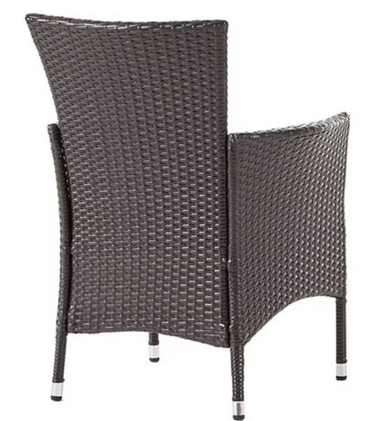 Brand New in Box 5-pc. Cushioned Circle Dining Set, Brown (#71)