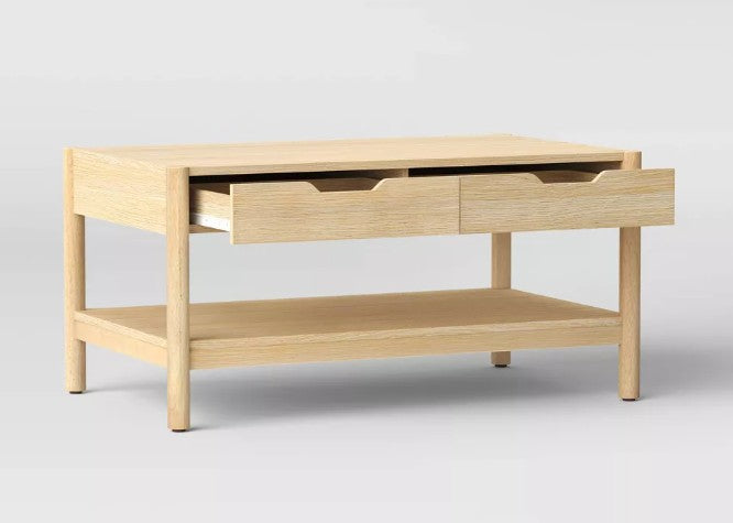 Brand New in Box Scandi Coffee Table With Drawers Natural (Five Available) (#265)