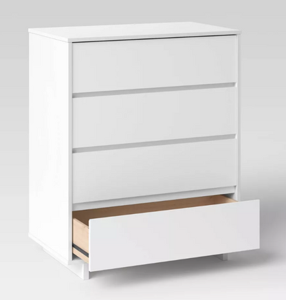 Brand New in Box Modern 4 Drawer Dresser Pure White (Three Available) (#252)