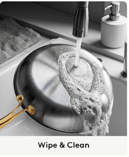Brand New in Box Titanium Pans for Cooking | 8/10/12 Inch Pure Titanium Skillet Set with Lids (#192)