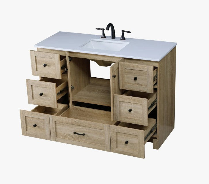 Brand New in Box Brand New in Box Soma 48" Single Bathroom Vanity Set, Mango Wood (#173)