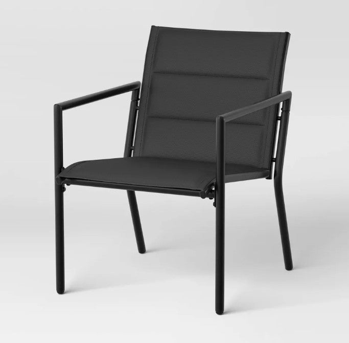 Brand New in Box 4pc Padded Sling Patio Conversation Set Black (#60)