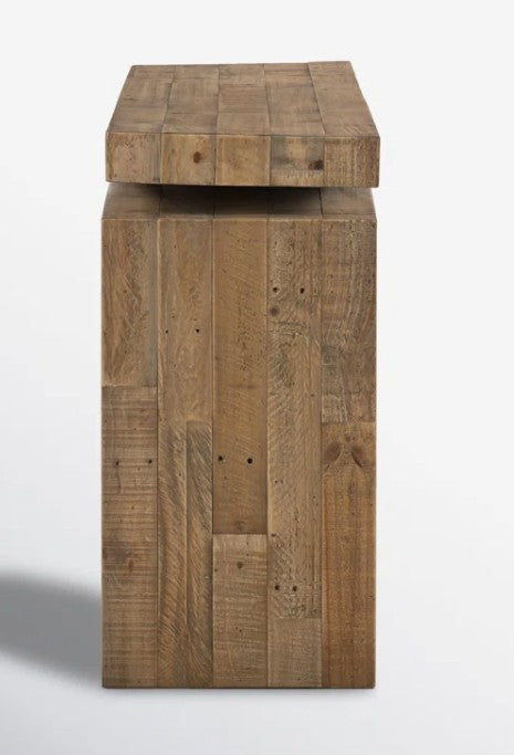 Brand New in Box Henn Solid Wood Console Table, Sierra Rustic Natural (#201)