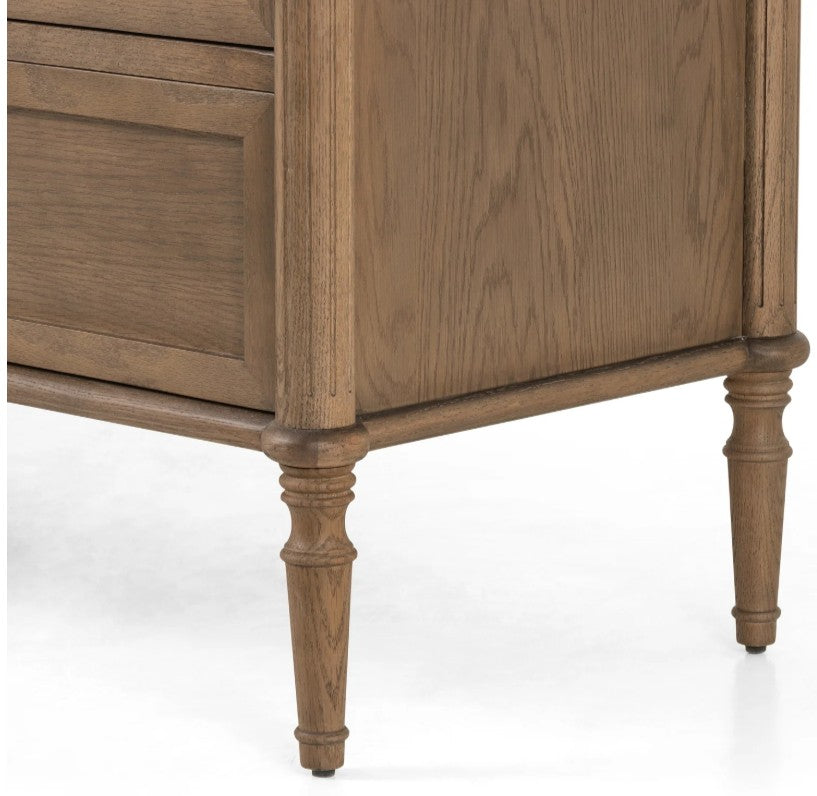 Brand New Toulouse Toasted Oak 6 Drawer Dresser, Brown