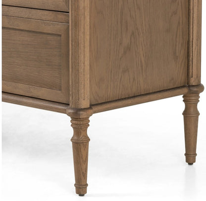 Brand New Toulouse Toasted Oak 6 Drawer Dresser, Brown