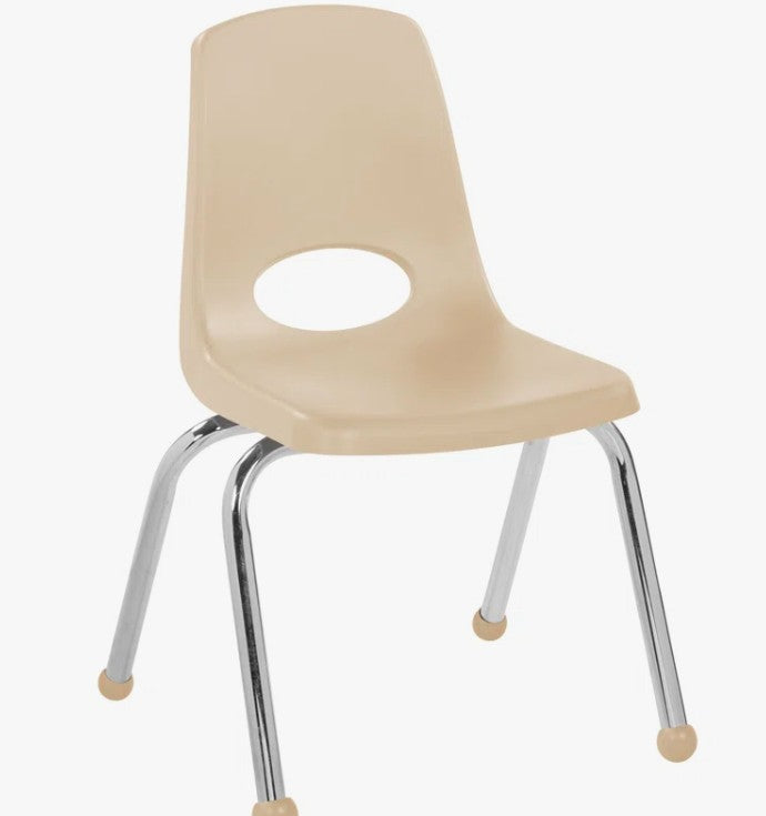 Brand New Stackable Classroom Chairs, Sand Color (#185) (Two sets of 6 Available, Priced per set)
