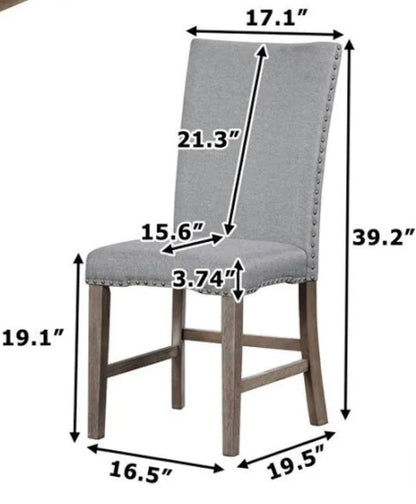 Brand New in Box Set of Four Mid-Century Solid Wood Dining Chairs (#159)