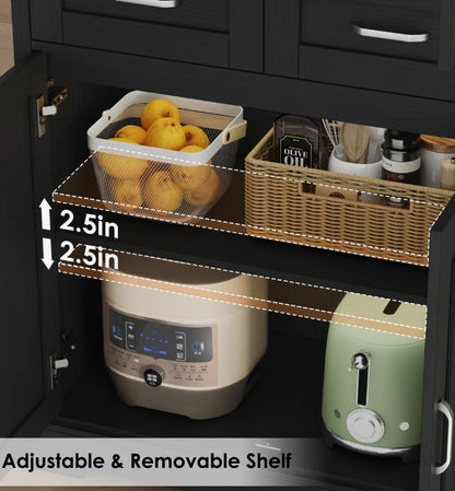 Brand New in Box 70.9 Inch Kitchen Pantry, Black (#219)