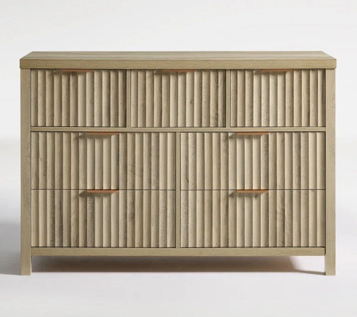 Brand new in box Arrilla 46.5" W Fluted Manufactured Wood 7-Drawer Dresser (#198)