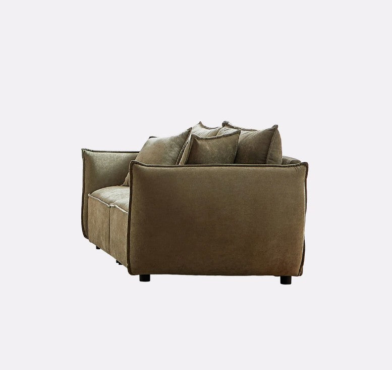 Brand New in Box 44" Accent Chair, Upholstered Modern Armchair with Throw Pillow, Light Green (#110)