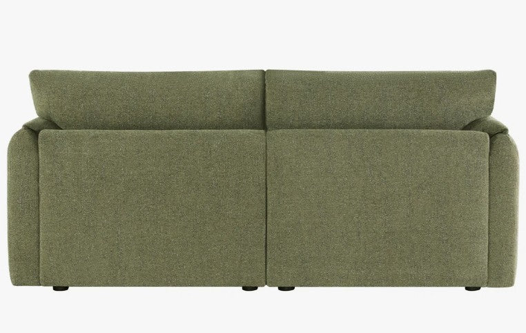 Brand New in Box Deandre 80.3'' Boucle 2-Piece Modular Sofa, Green (#283)