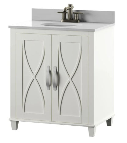 Brand New in Box 30" Single Bathroom Vanity with Adjustable Shelf, White (#206)
