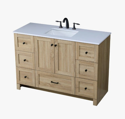 Brand New in Box Brand New in Box Soma 48" Single Bathroom Vanity Set, Mango Wood (#173)