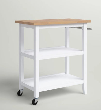Brand New in Box Raabe Solid Wood Kitchen Cart By Andover Mills (#278)