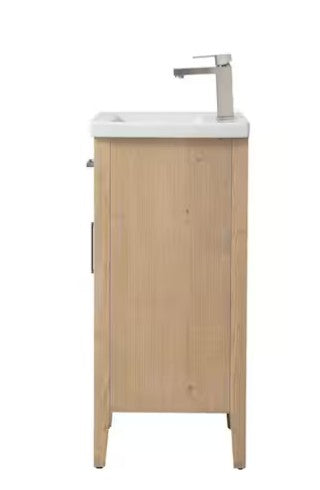 Brand New in Box 20 in. Single Sink Freestanding Rattan Bathroom Vanity with Top (#277)
