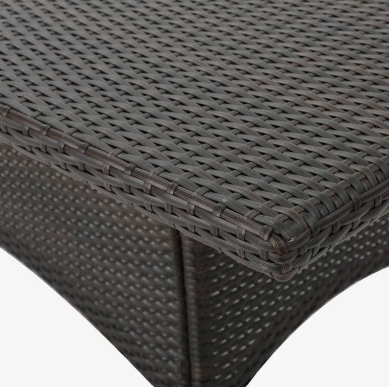 Brand New in Box Wicker Rectangle Dining Table, Brown (#287)