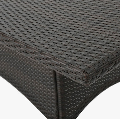 Brand New in Box Wicker Rectangle Dining Table, Brown (#287)