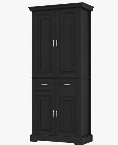 Brand New in Box 70.9 Inch Kitchen Pantry, Black (#219)